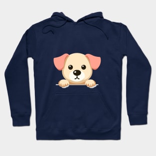 Peeking Dog Hoodie